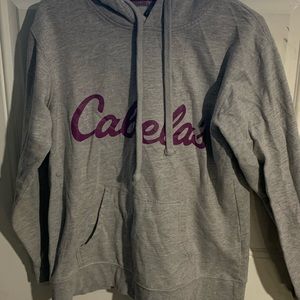 Cabelas ladies hoodie size small Gray/purple